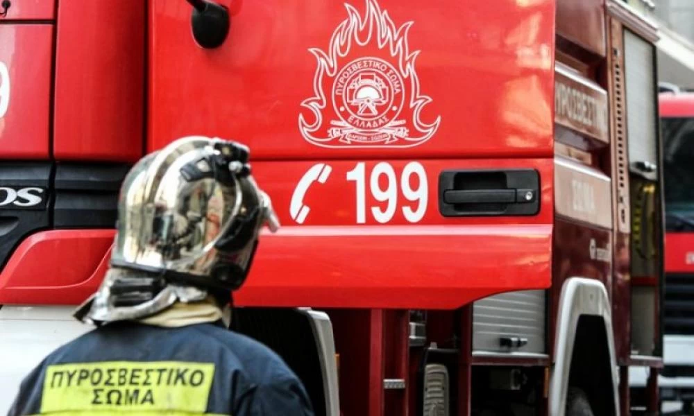 Πυρκαγιά σε δασική έκταση στον Αυγερινό Βοιωτίας